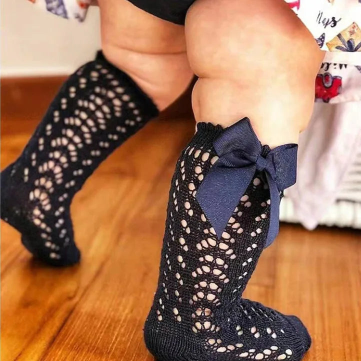 Baby Toddler Bowknot In Tube Socks