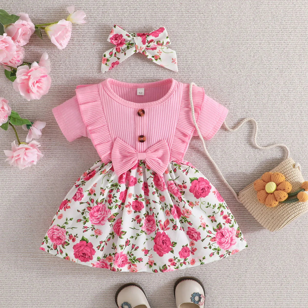 Cute Floral Kids Princess Dress